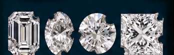 Emerald, oval, round and princess cut diamonds